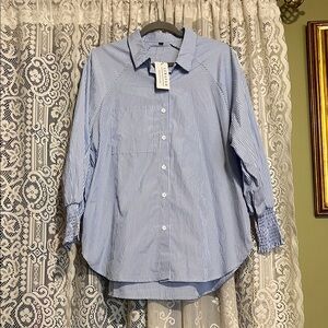 Lemafer Seersucker Women's Blouse